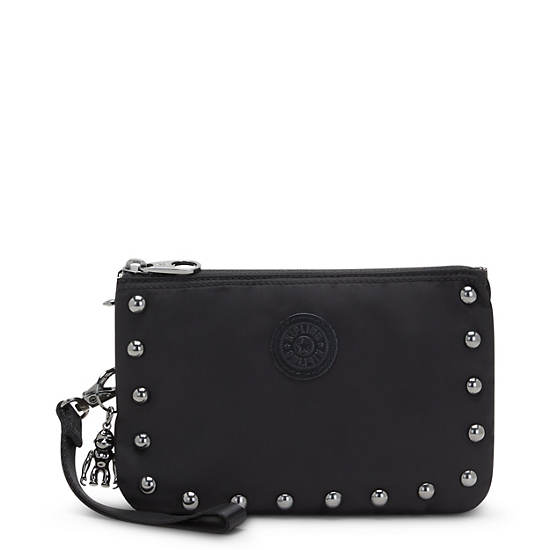 Kipling Creativity Extra Large Metallic Wristlet Çanta Siyah | TR 1151JP